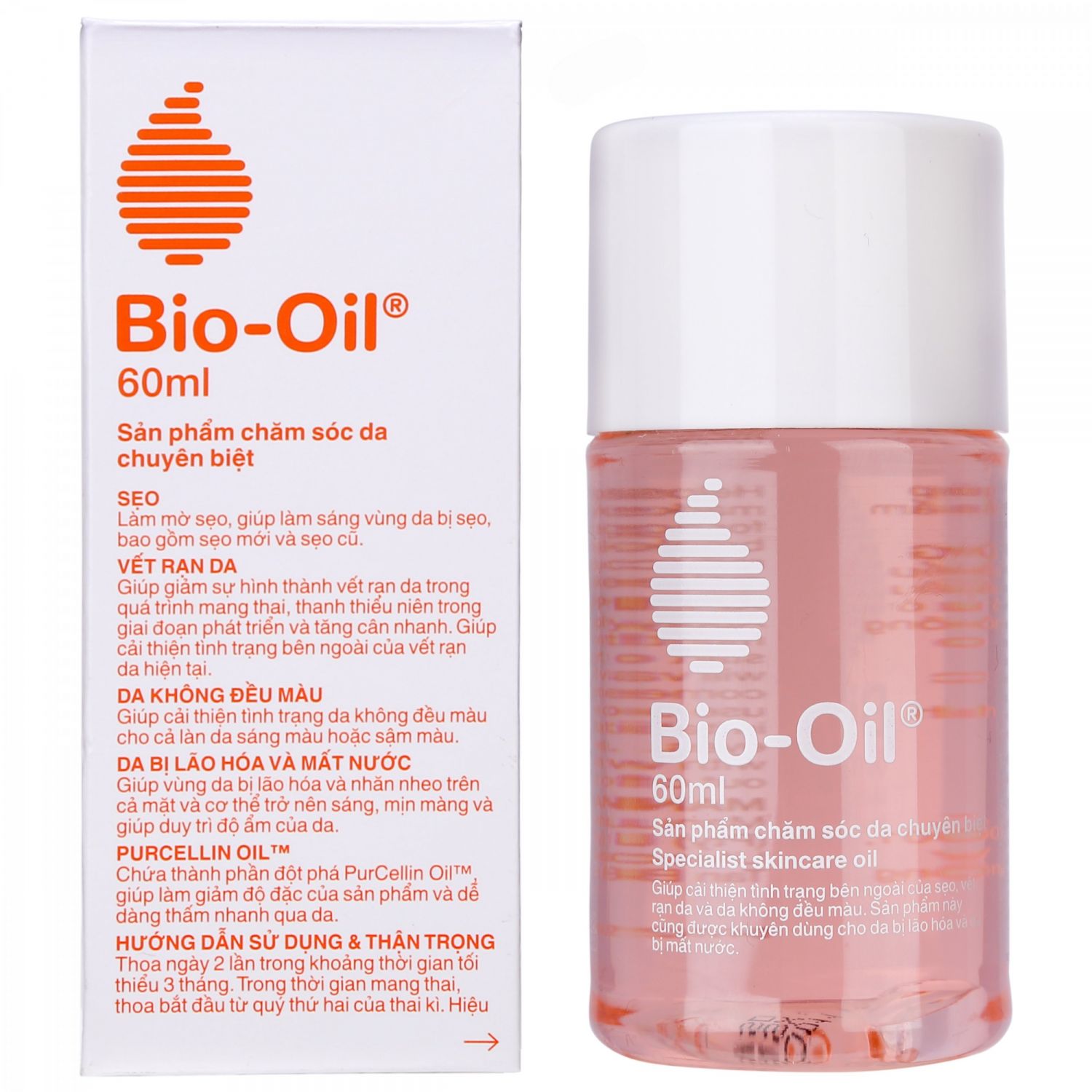 Tinh dầu Bio Oil 60ml giúp làm mờ các vết rạn da - Hàng Nhập khẩu