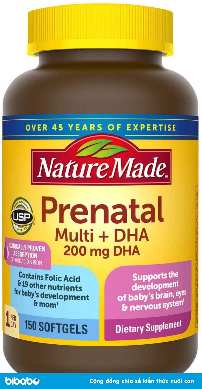 Viên uống nature made prenatal Novitel sẽ là sự lựa chọn hoàn hảo cho những bà mẹ đang mang thai hoặc cho con bú. Với các thành phần bổ sung dinh dưỡng thiết yếu, sản phẩm này giúp tăng cường sức đề kháng và giúp bé phát triển toàn diện. Hãy xem hình ảnh để cảm nhận sự ưu việt của sản phẩm nàyc!