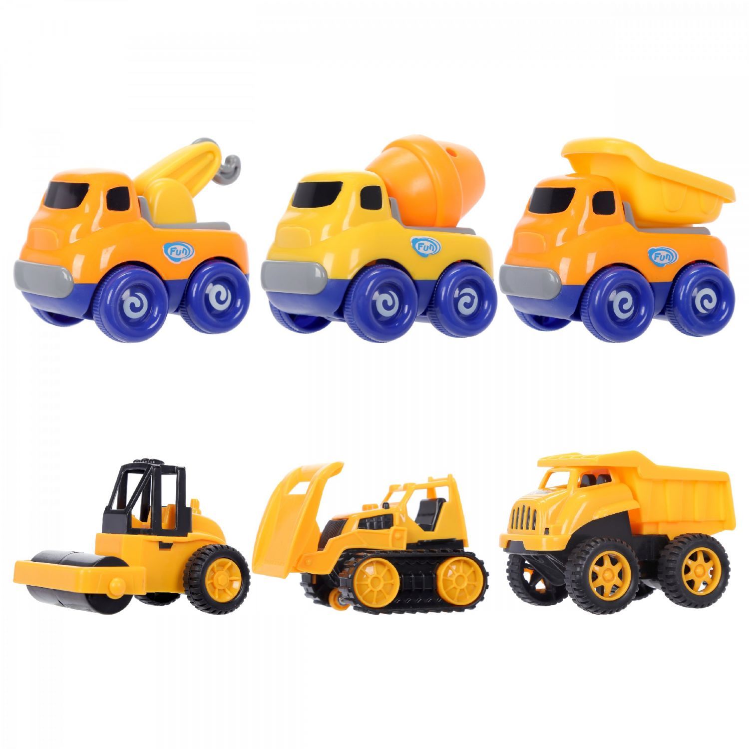Đồ chơi bộ 6 xe xây dựng Niniya N6633C