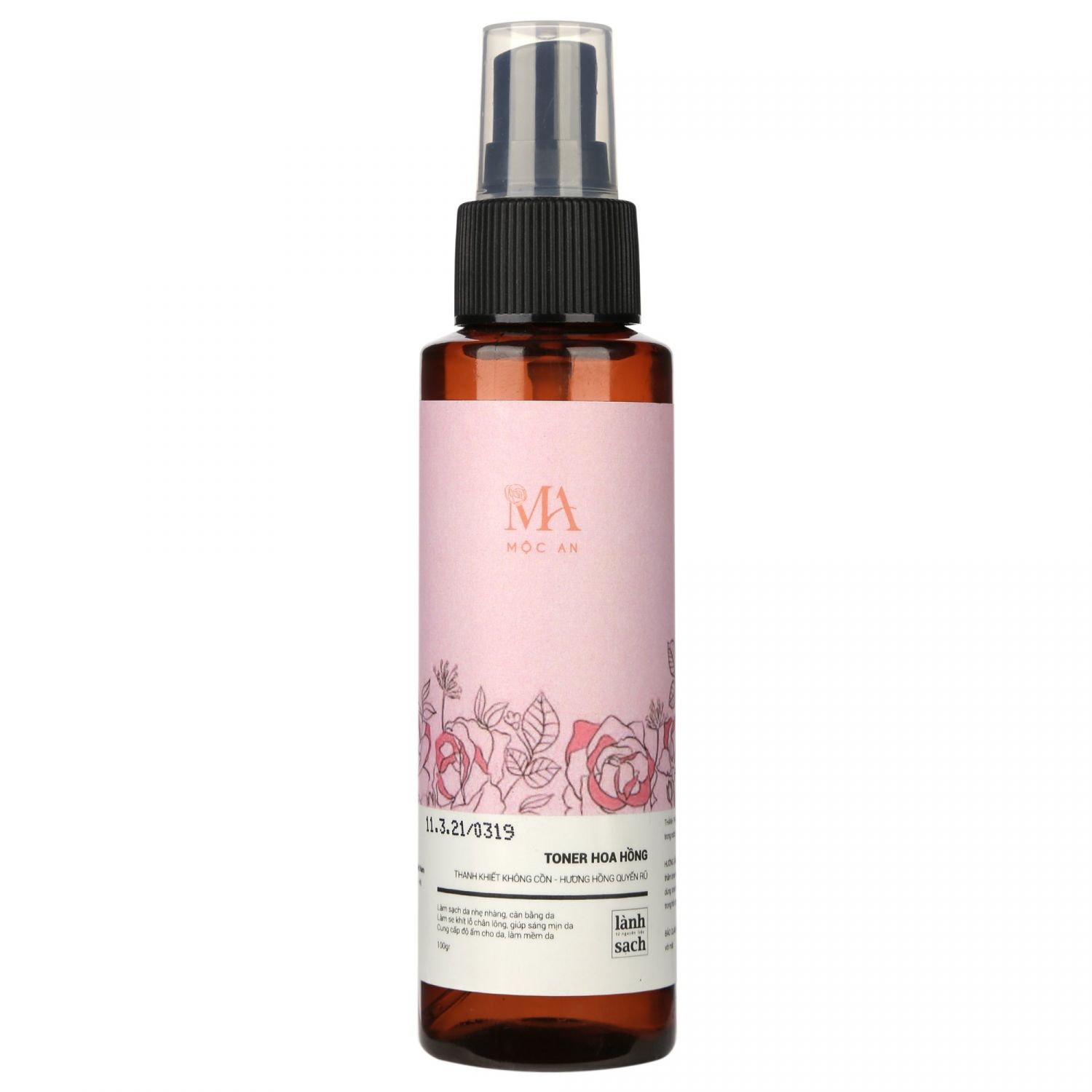 Nước hoa hồng Mộc An 100ml